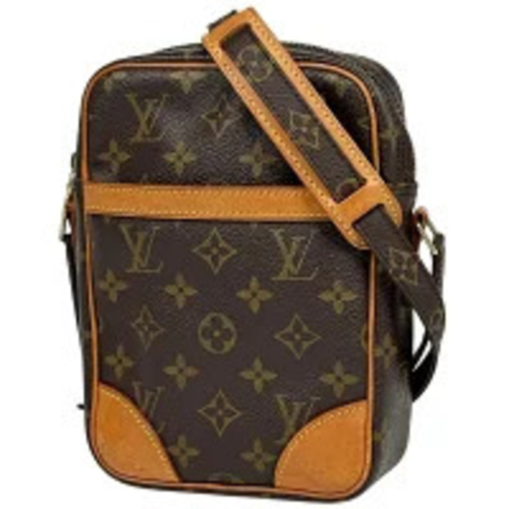 Louis Vuitton Danube Crossbody Shoulder Bag Monogram Brown